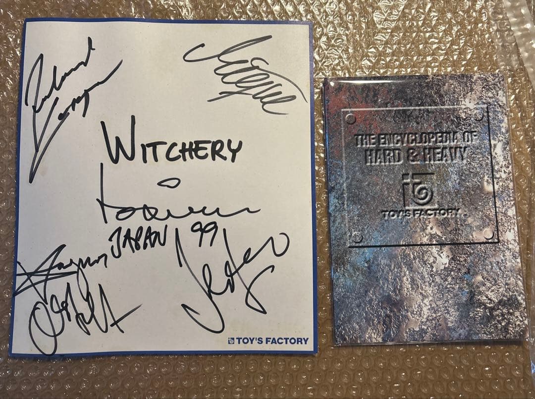 Witchery ウィッチリー　直筆サイン 1999年12月