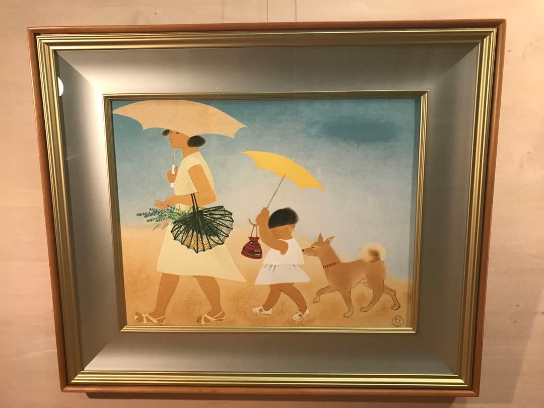 小倉遊亀　「径」　リトグラフ＋シルクスクリーン　落款・作品証明シール有り