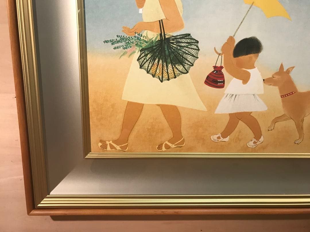 小倉遊亀　「径」　リトグラフ＋シルクスクリーン　落款・作品証明シール有り