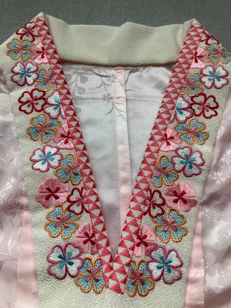 振袖フルセット　白総刺繍