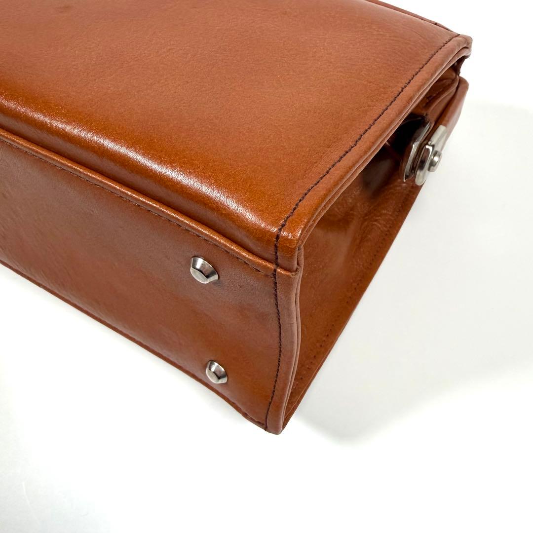 【極美品】SADDLE 豊岡鞄　ミニダレスバッグ　2way レザー　ブラウン