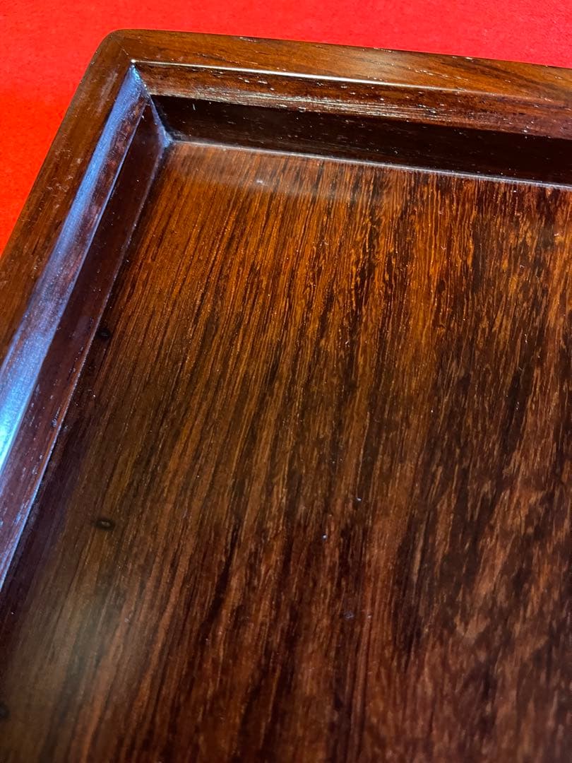 【墨研】古玩 硯箱14◆紫檀長方硯箱◆未使用品◆文房四宝 文人趣味 文箱 唐木