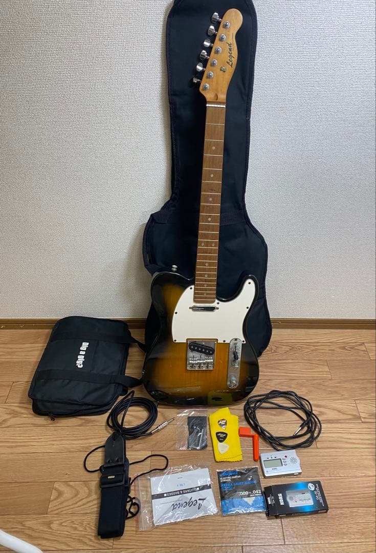 エレキギター サンバーストカラー 付属品付き