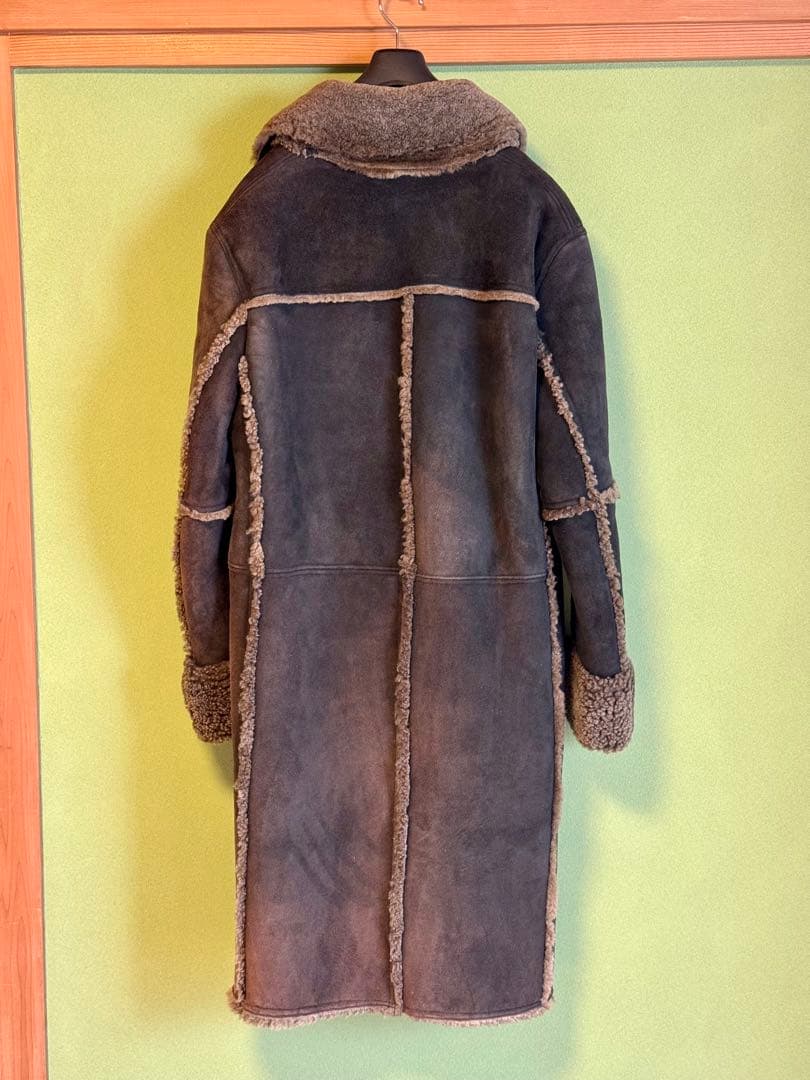 【ヴィンテージ】COMMEÇA リアルムートンロングコート M