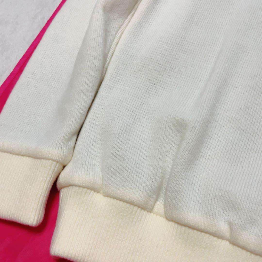 極美品　パーリーゲイツ　ドライバーズニット　ニットジャケット　裏地付　防風　白