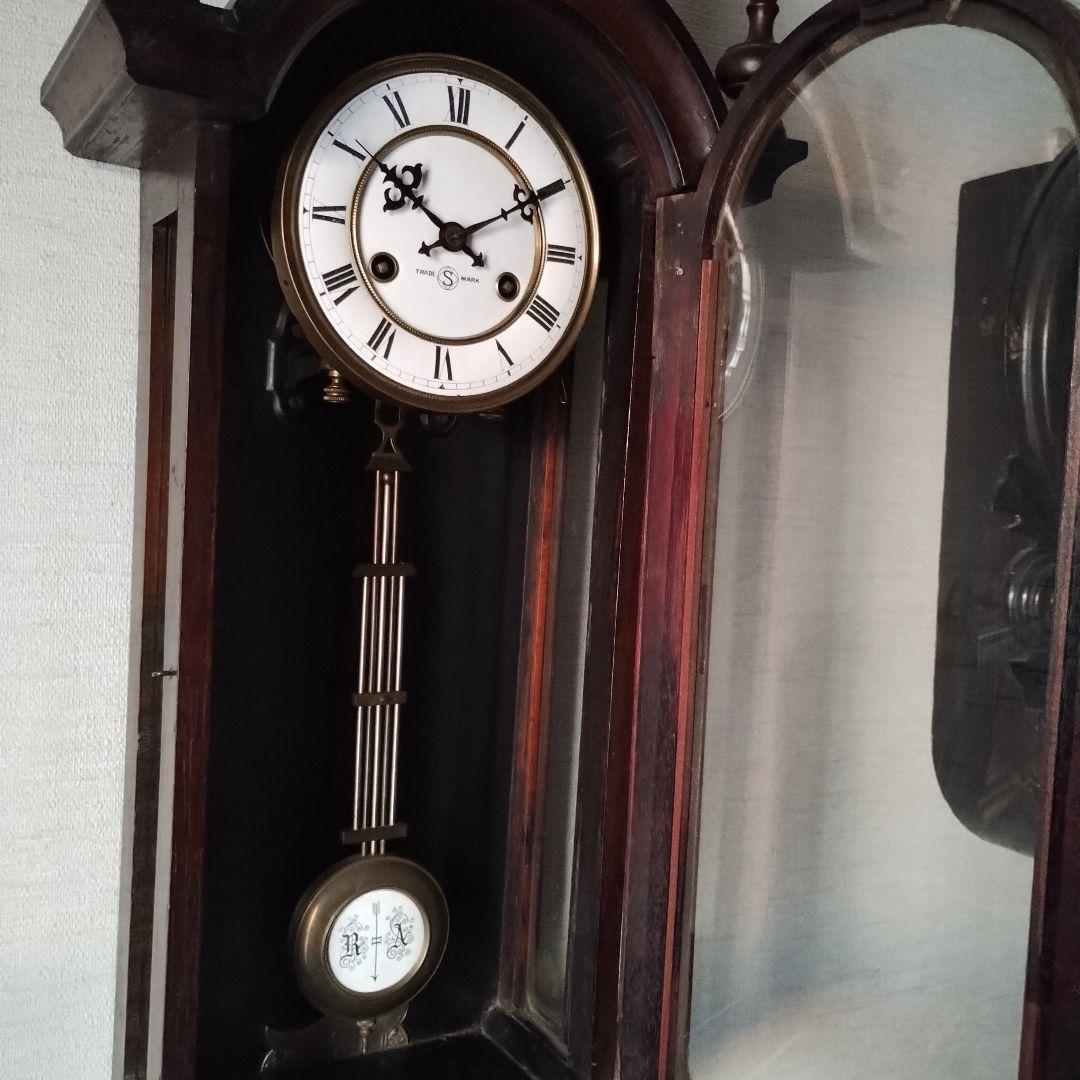 S*y様 アンティーク　掛時計　精工舎　巴里　古時計　初期型　ゼンマイ式　振り子