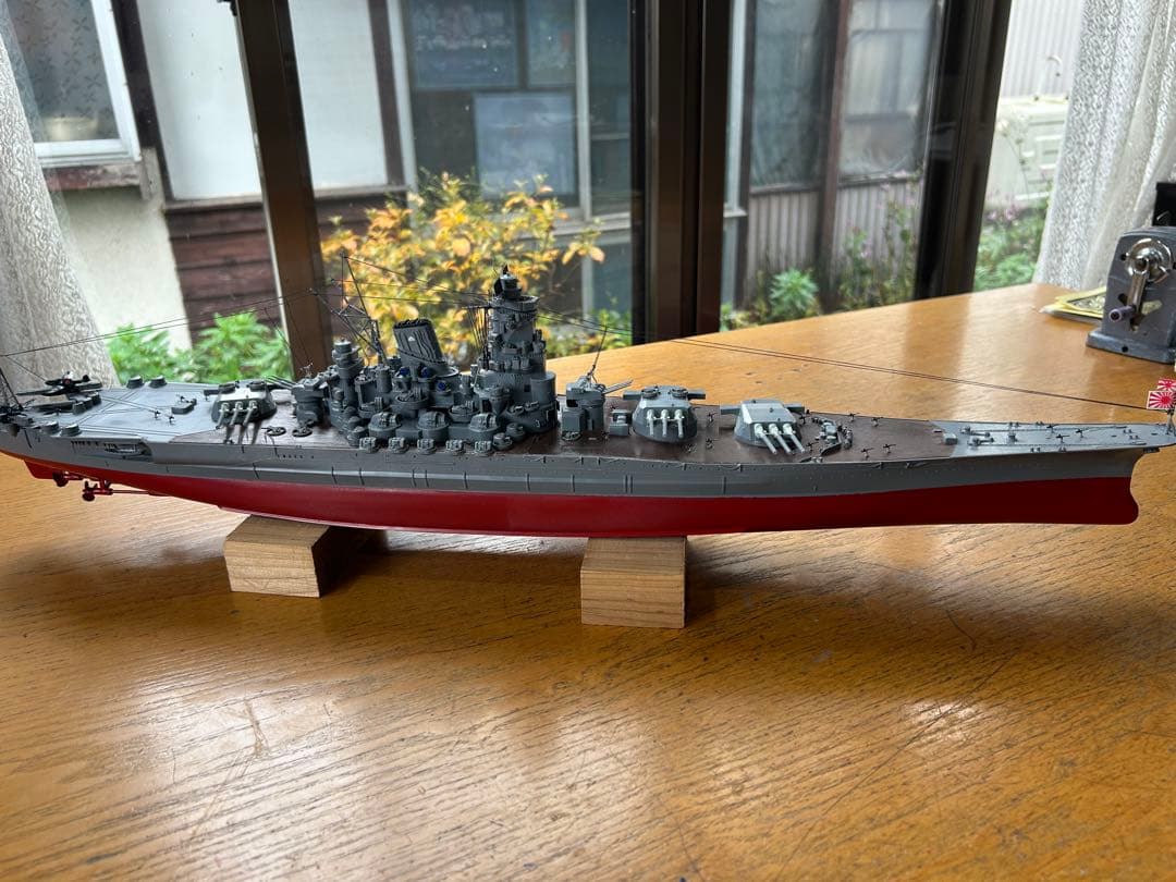 男たちの戦艦大和、1/350サイズ精密加工完成品。送料込みで販売します。