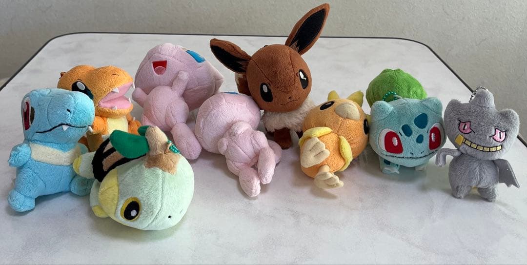 R*O様 ポケモンのぬいぐるみチャームつき８個＋チャーム無し１個　まとめ売り
