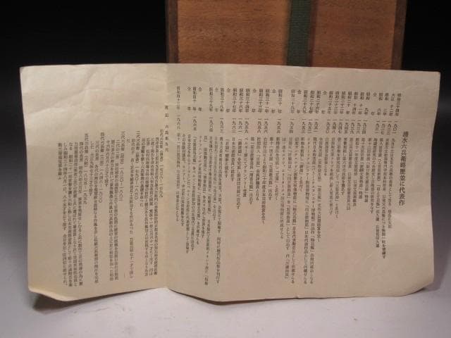 ☆　清水六兵衛　花入　裏千家　十四代　淡々斎の花押がございます☆y466