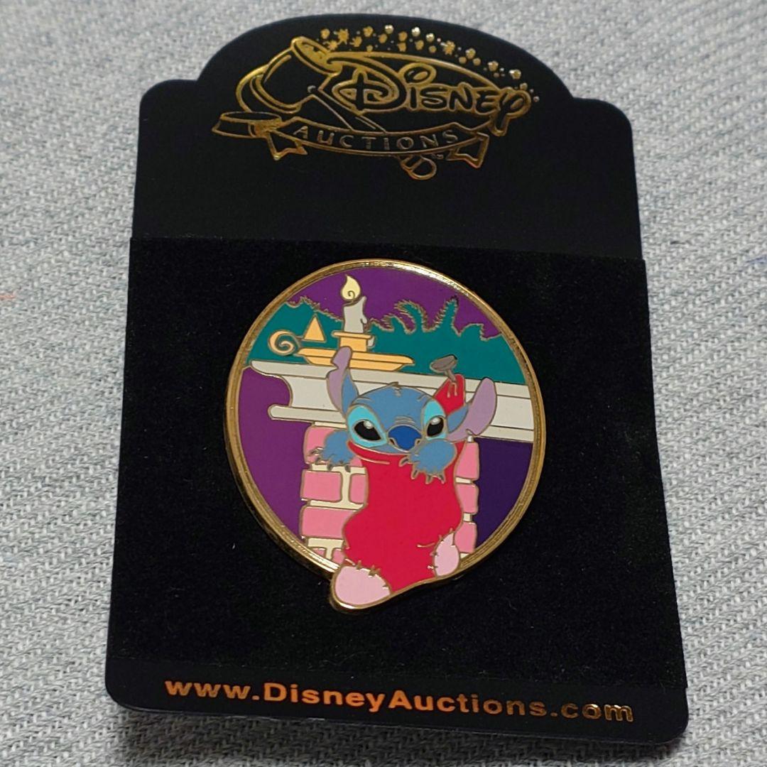 【レア】DisneyAuctions スティッチ クリスマス ピンバッジ