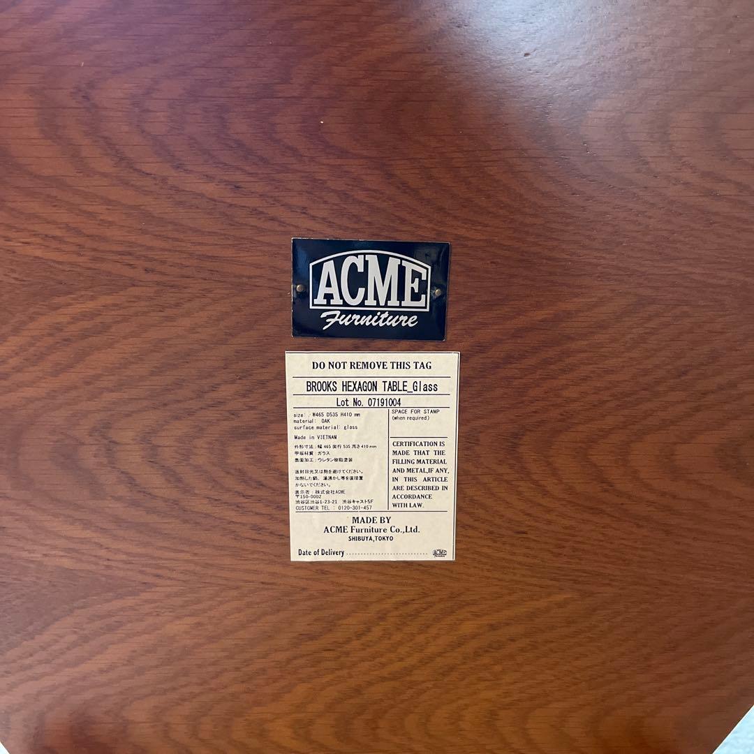 BROOKS HEXAGON TABLE ブルックス ヘキサゴンテーブル ガラス