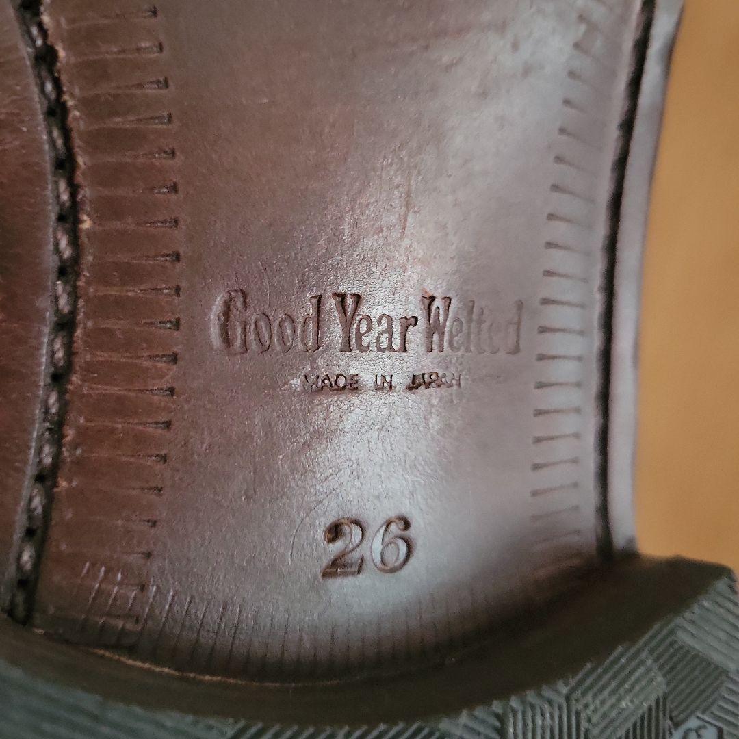 スコッチグレインブラック スエード ドレスシューズ