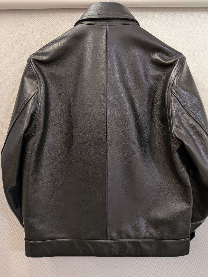 ワコマリア　レザーシングルライダースジャケット