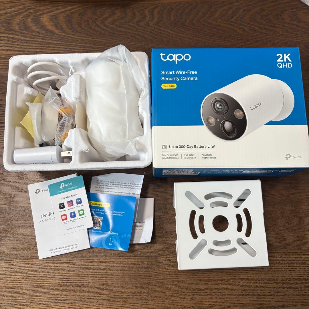 【接続金具付】TP-Link Tapo C425 水防塵 防犯カメラ