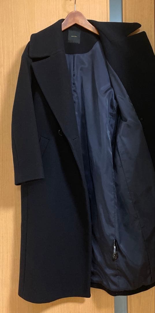 ☆美品☆スピックアンドスパン　定価47,300円　Wラペルチェスターコート　34