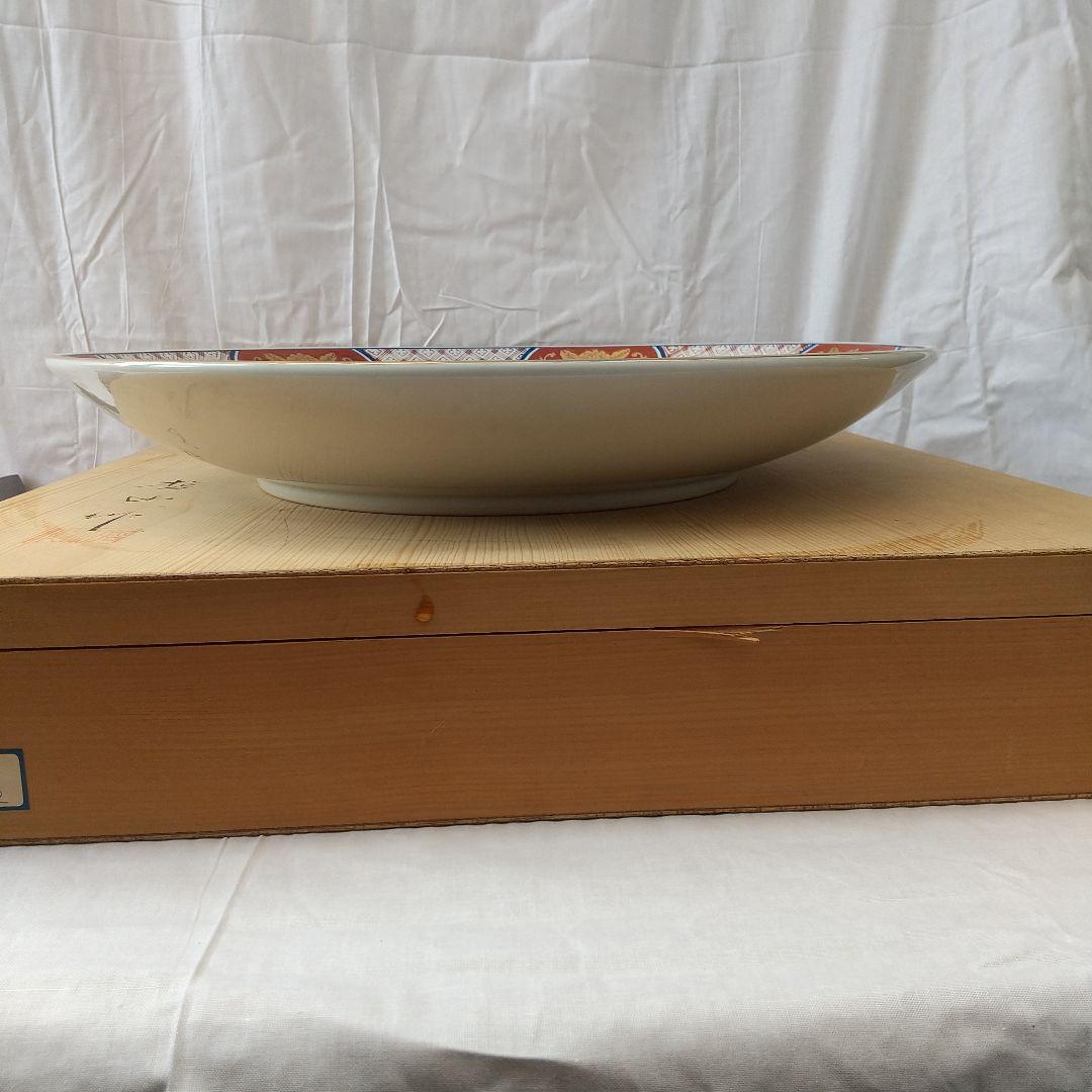 有田焼 哲山作 １尺5寸 色絵大額皿 【大作】収蔵品