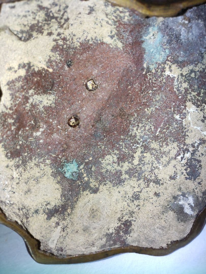 江戸時代-銀象嵌出山釈迦像-青銅製