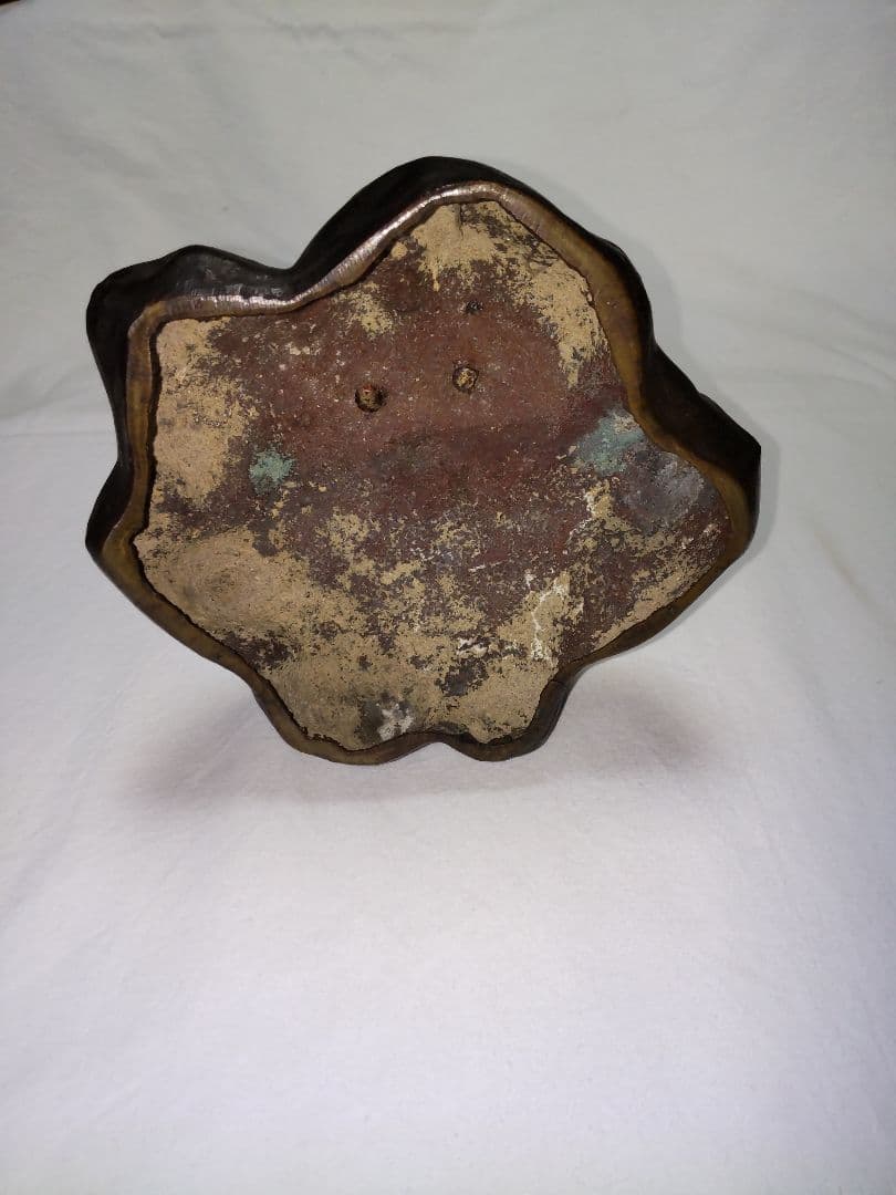 江戸時代-銀象嵌出山釈迦像-青銅製