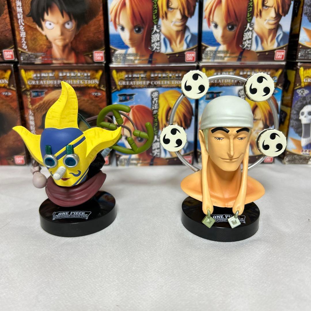 ワンピースグレートディープ　フィギュア　マスコレ　一味セット　ジンベエ　エース
