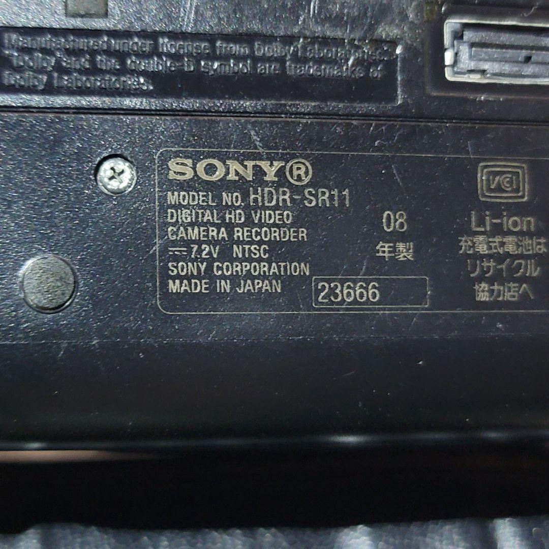 【良品】 SONY HDR-SR11 ビデオカメラ 純正バッテリー3個付き