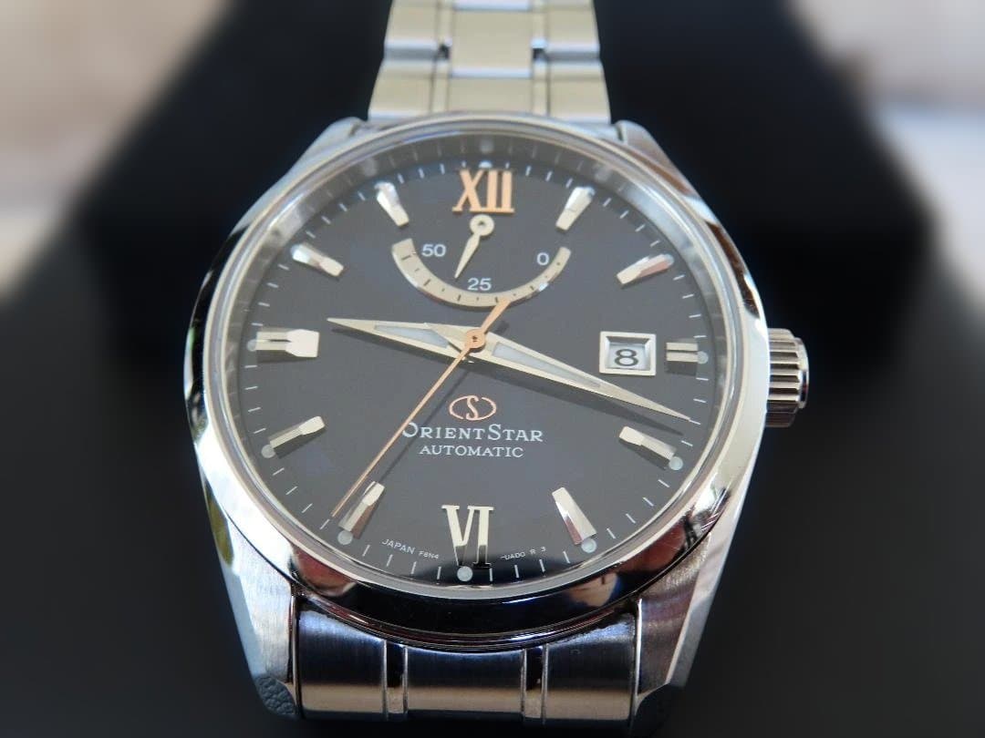 オリエントスター 機械式 メンズ腕時計ネイビー RK-AU0005L