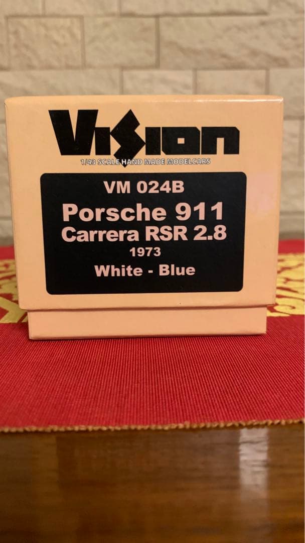 新同品／絶版 【VISION】ポルシェ911 Carrera RSR 2.8白青