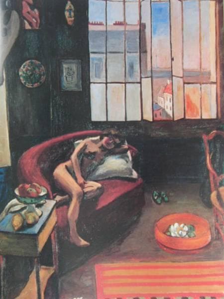 正宗得三郎、【裸婦】、希少な額装用画集画、新品高級額 額装付、状態良好