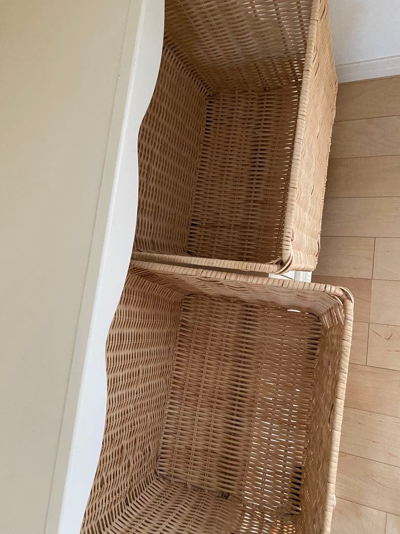 yomogiアイボリーロマンティック木製シェルフ