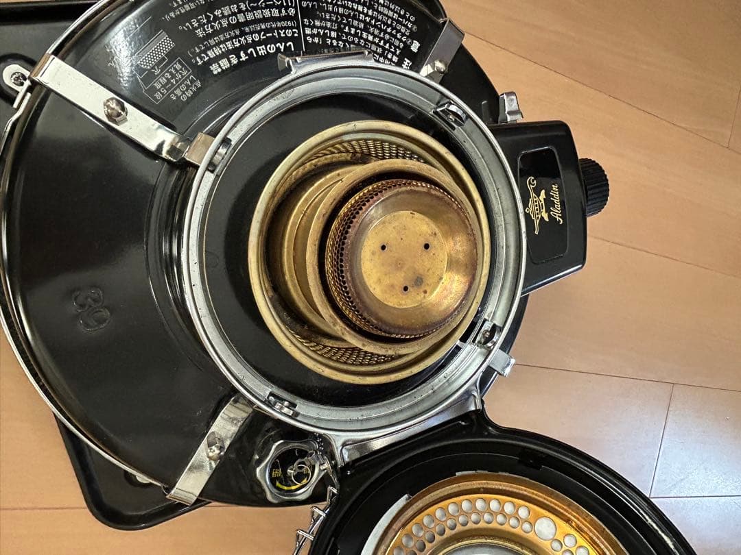 アラジン 石油ストーブ ブルーフレーム BF3912ブラック　未使用芯付