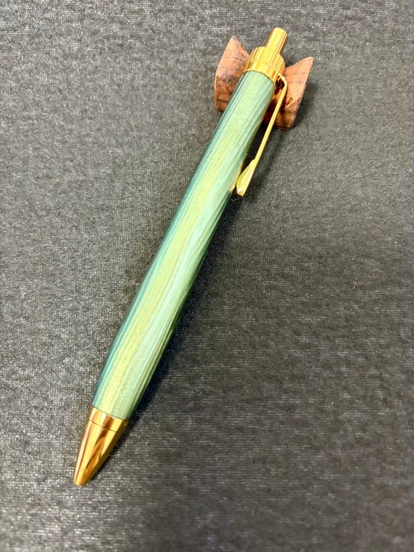 金木犀 【翠煙】杉 浮造り国産漆錫 受注生産品 春日杉ボールペン