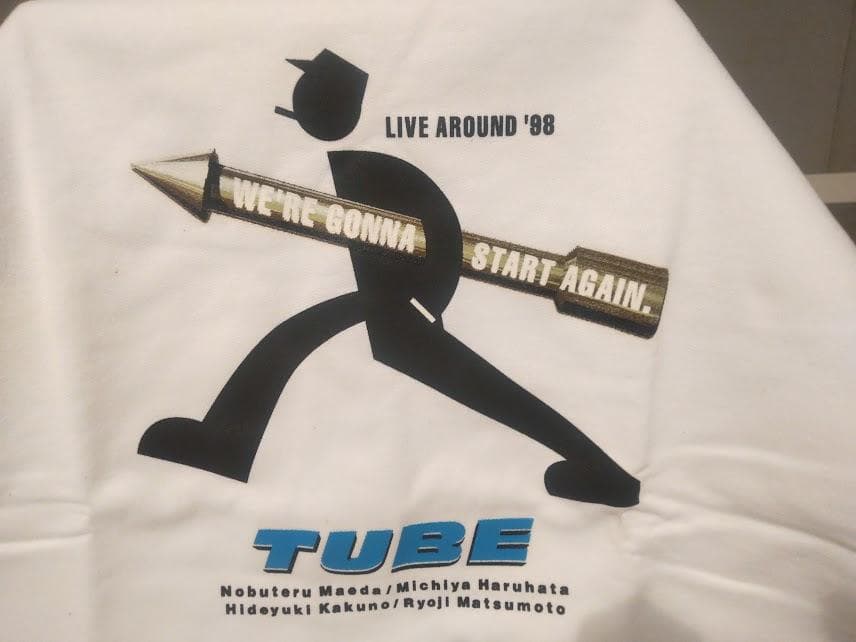 1998年 LIVE AROUND TUBE チューブ 半袖トレーナー★前田亘輝