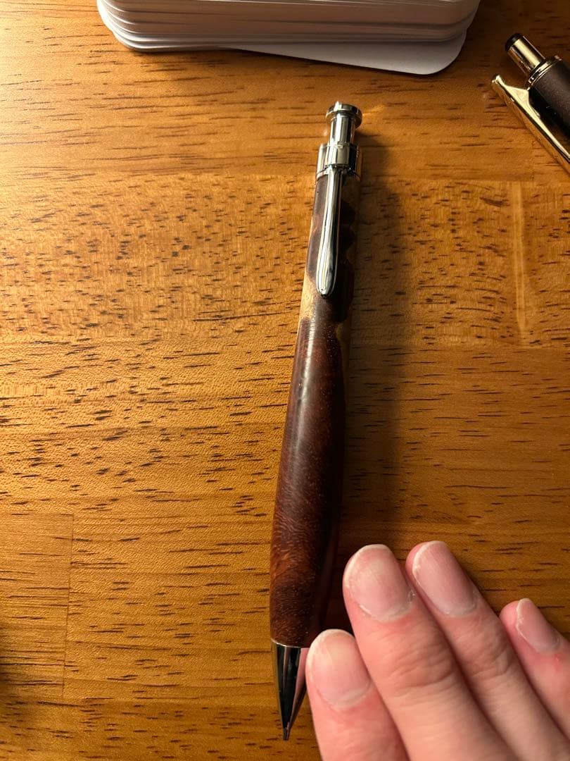 こぶた工房　花梨紅白シャープペンシル0.5