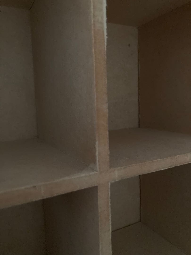 2割お値下げ40年前ブロカント購入ディスプレイラック飾り棚マス目箱柳カゴ5個つき