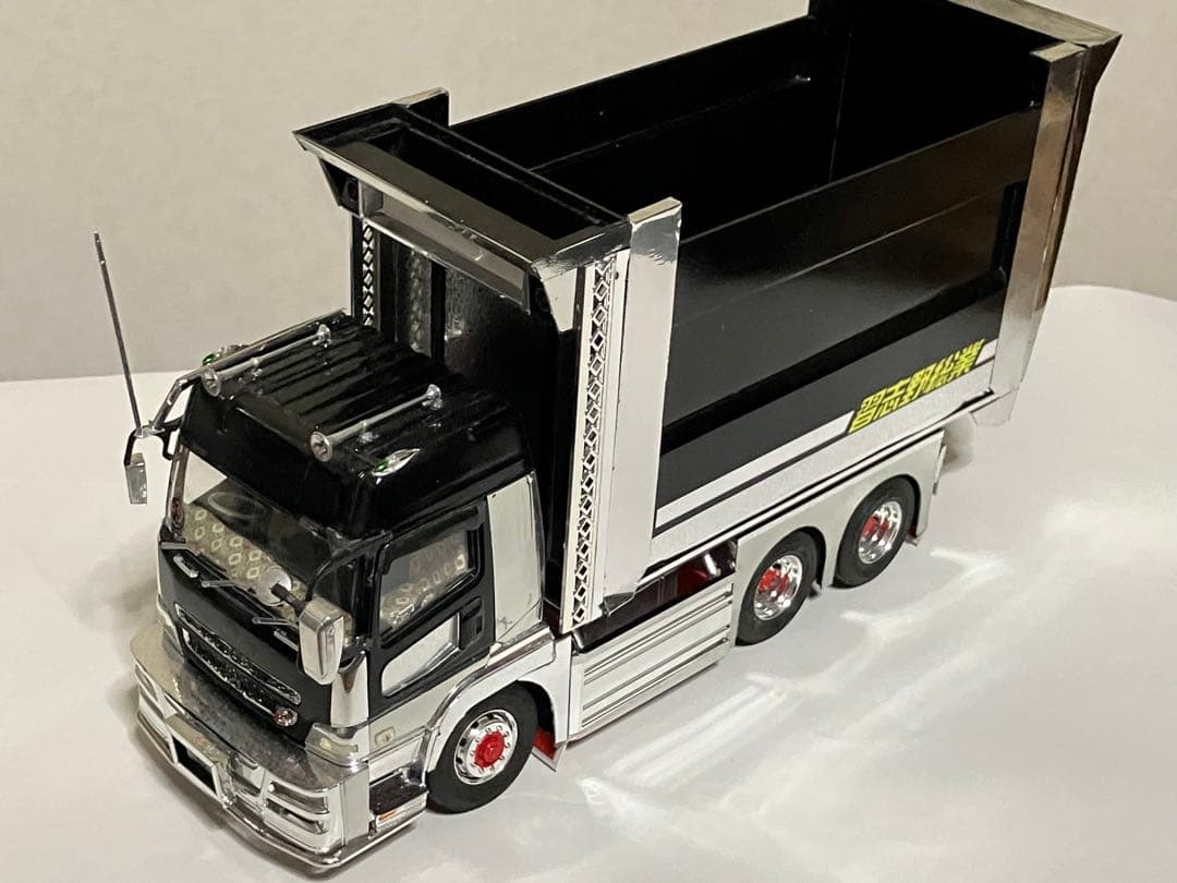 デコトラダンプ、スパグレ、デカ箱ダンプ、プラモデル1／32完成品