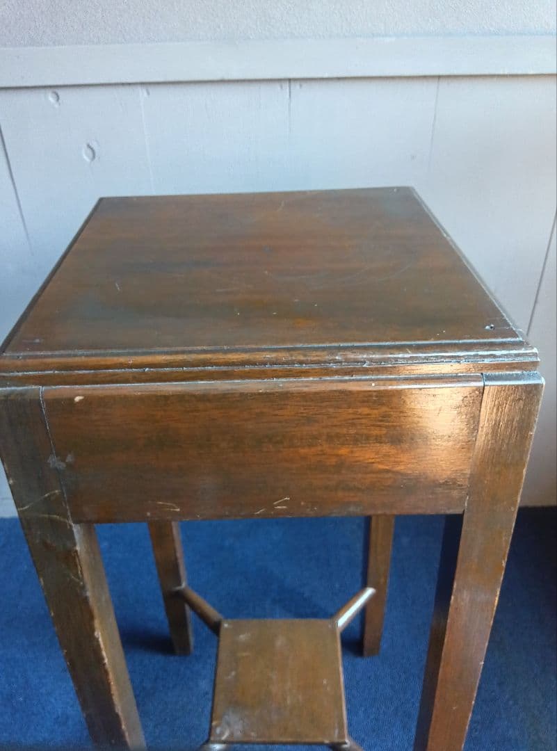 木製飾り台　高飾　レトロ　ヴィンテージ　高さ約68cm