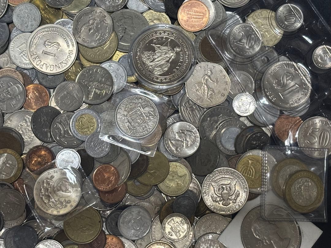 ひ*で様 外国　外国古札　 古銭　銀貨　等　まとめ　約5キロ