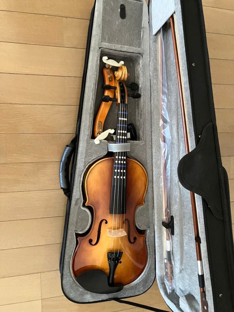 【ほぼ未使用品】バイオリン 4/4 セット 付属品完備 弓2本 初心者用