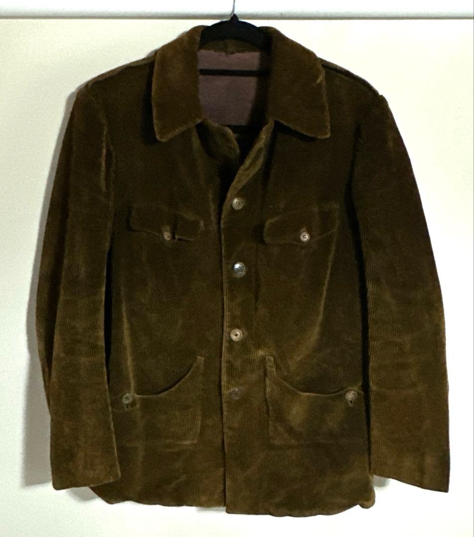 ユーロヴィンテージ ハンティングコーデュロイジャケット