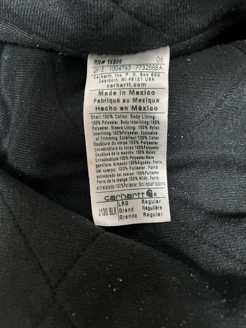Goodフェード　Lサイズ　カーハート　アクティブジャケット　ブラック
