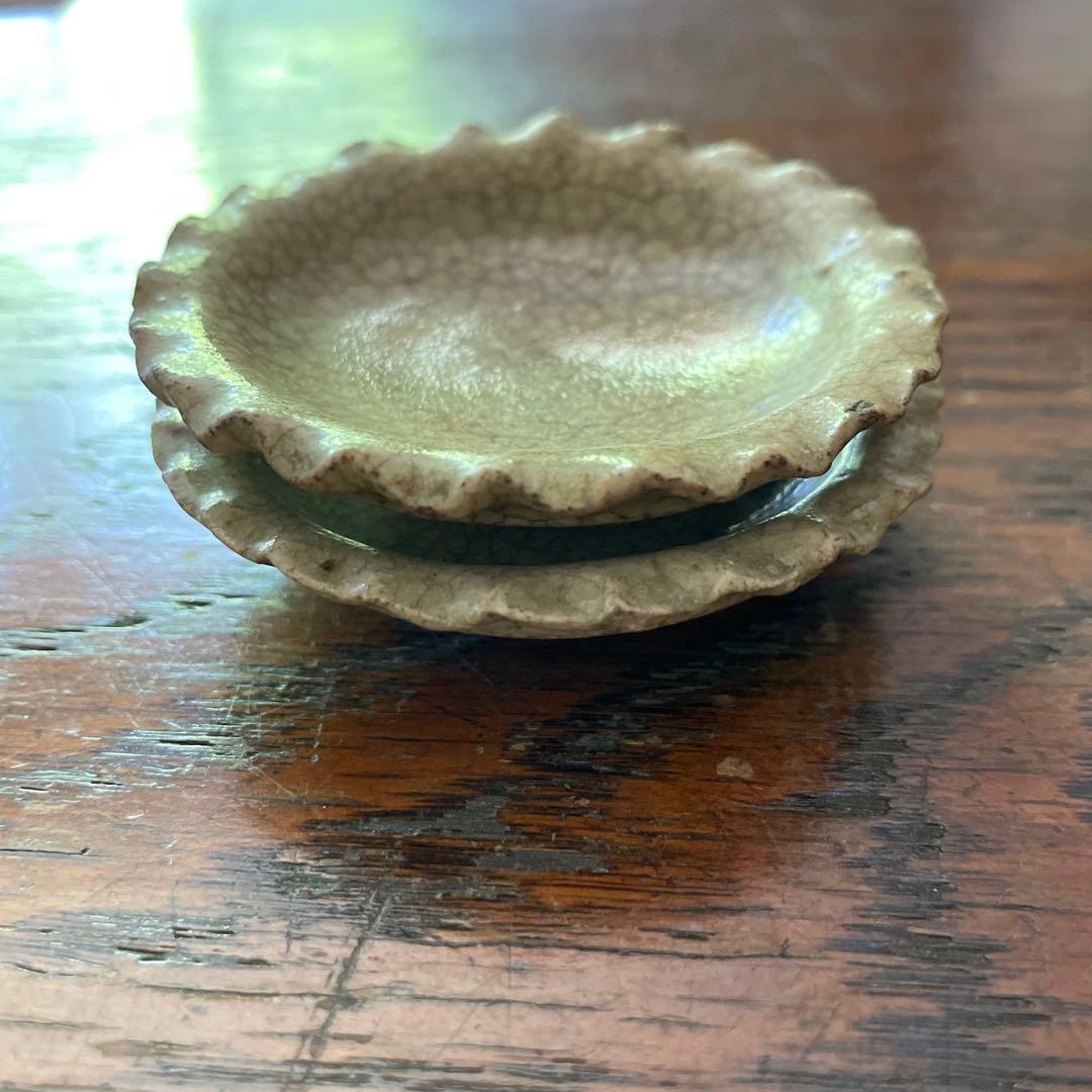 アンティーク　御深井焼　豆皿　2つセット