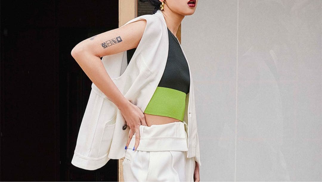 トップス OMMO SHORT RIB KT TANK