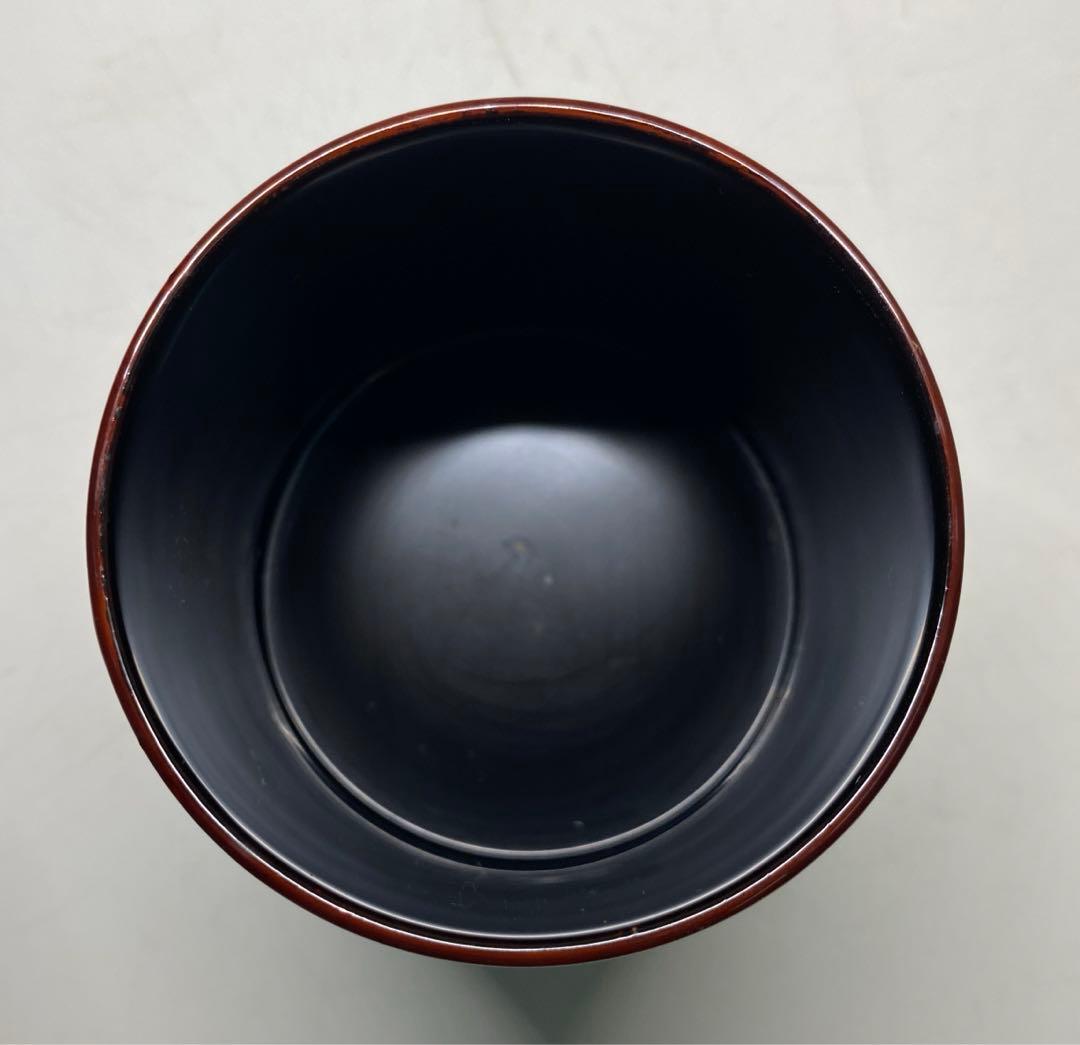 【茶道具】熊谷秀穂造　薄に鈴虫　金輪寺棗（共箱）