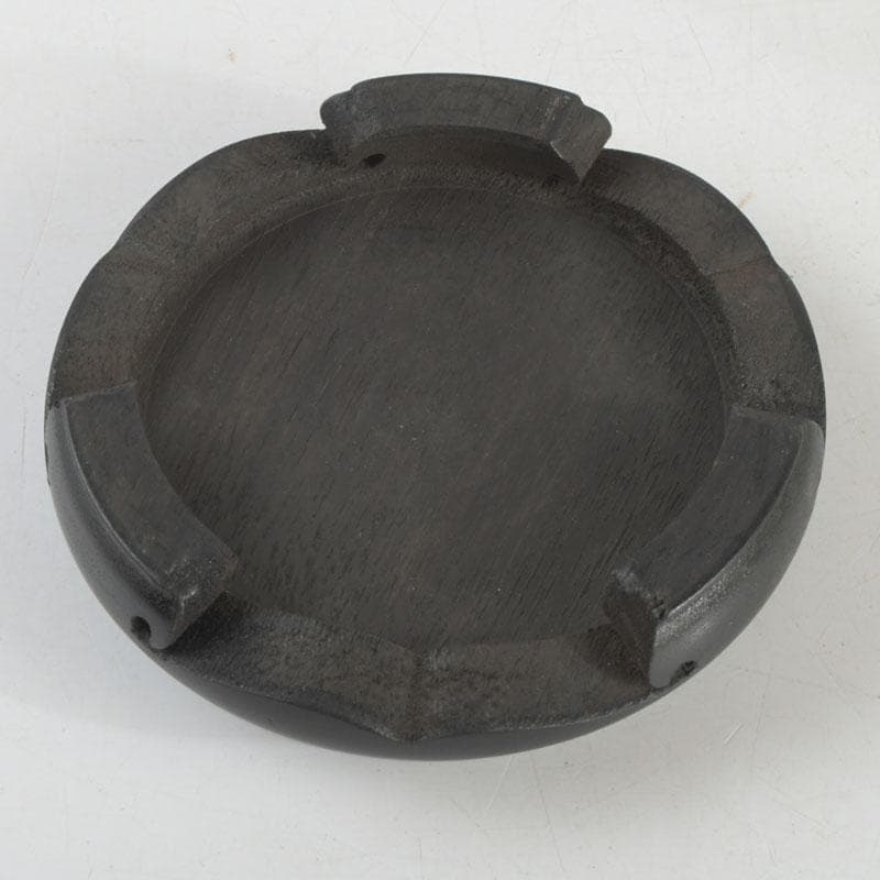 七宝焼　竹文　花瓶　唐木台・時代箱付　V　9462