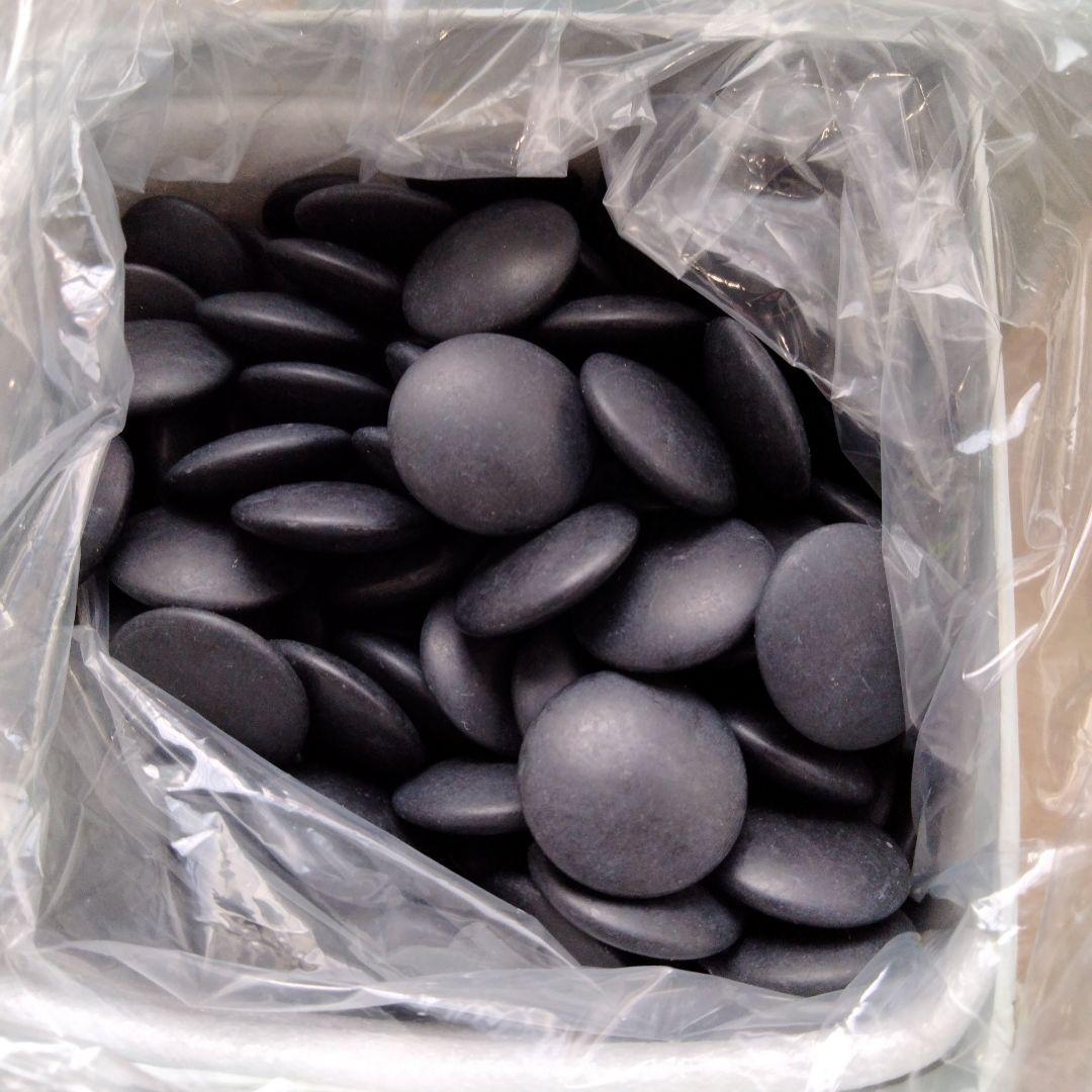 11-15 希少品　日向特製蛤碁石 月印　37号 本那智黒 本蛤碁石 宮崎