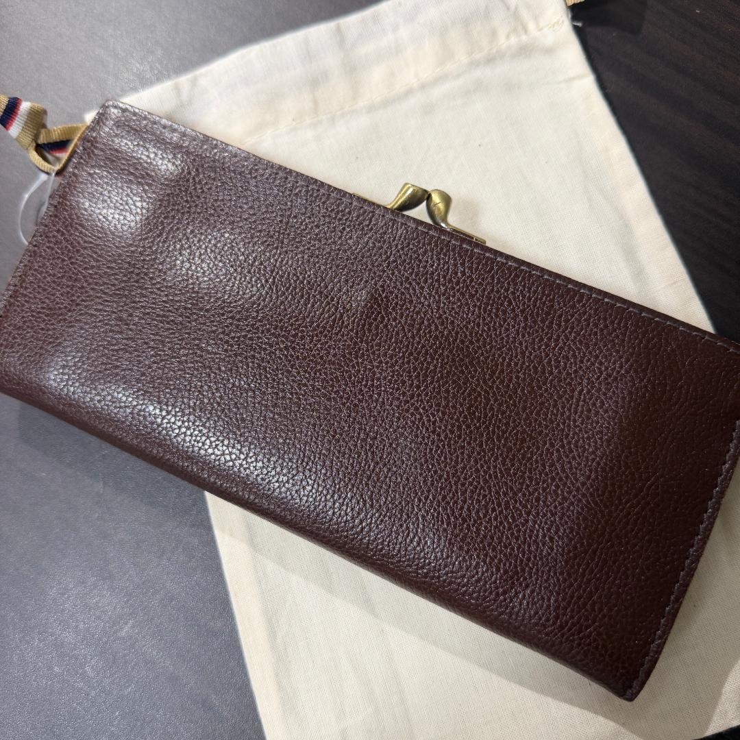 【新品未使用】イルビゾンテ 二つ折り がま口 財布 ブラウン系
