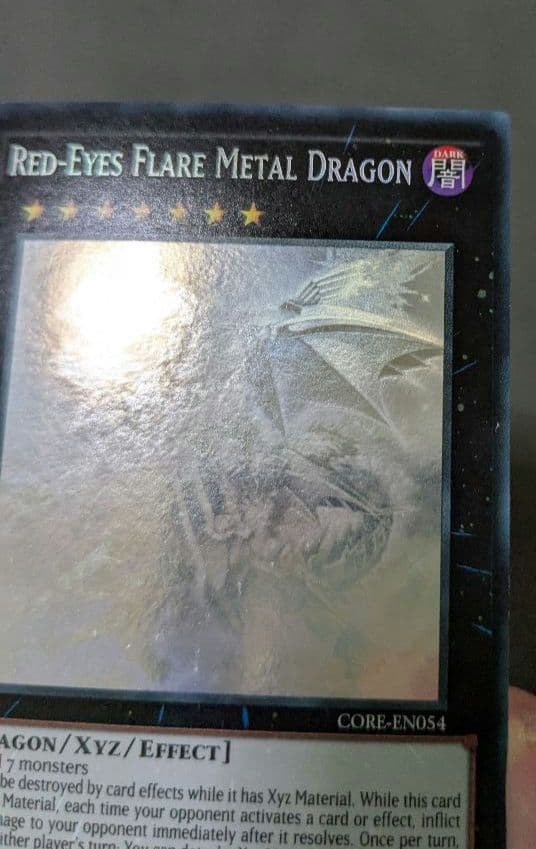 遊戯王、EU版、英語、真紅眼の鋼炎竜、ゴーストレア、ホロ