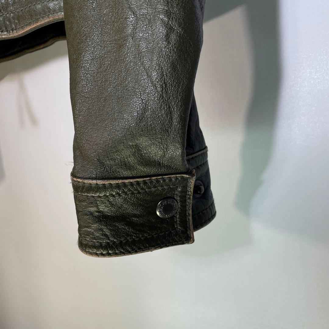 AVIREX バッファローレザー　ライダースジャケット　サイズM