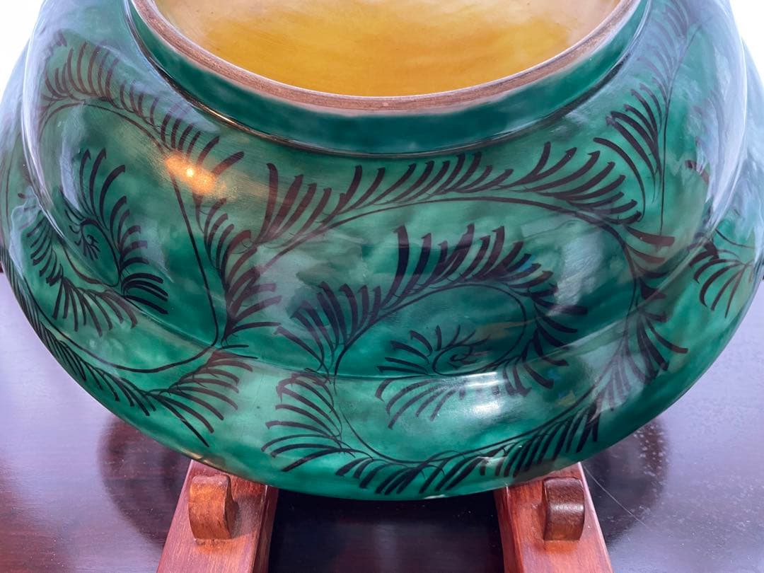 九谷焼　青手　飾大皿