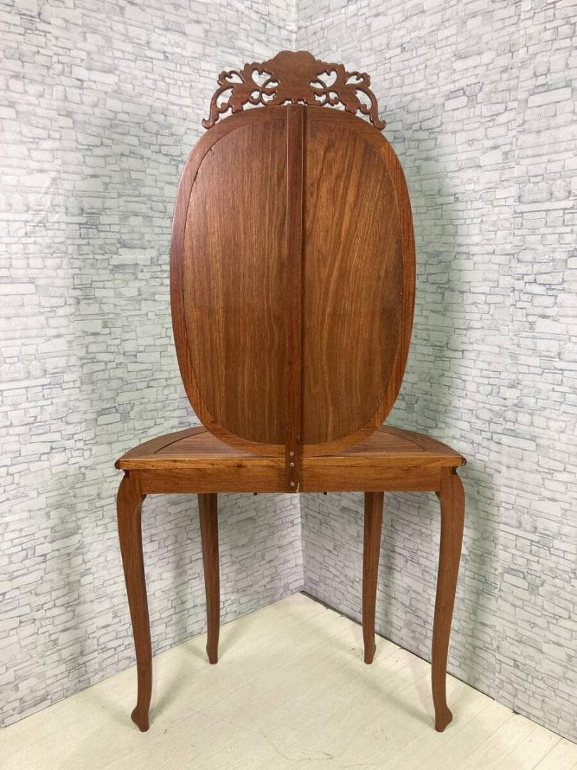 アンティーク調 ドレッサー 鏡台 レトロ ヴィンテージ 化粧台 イギリス 猫脚