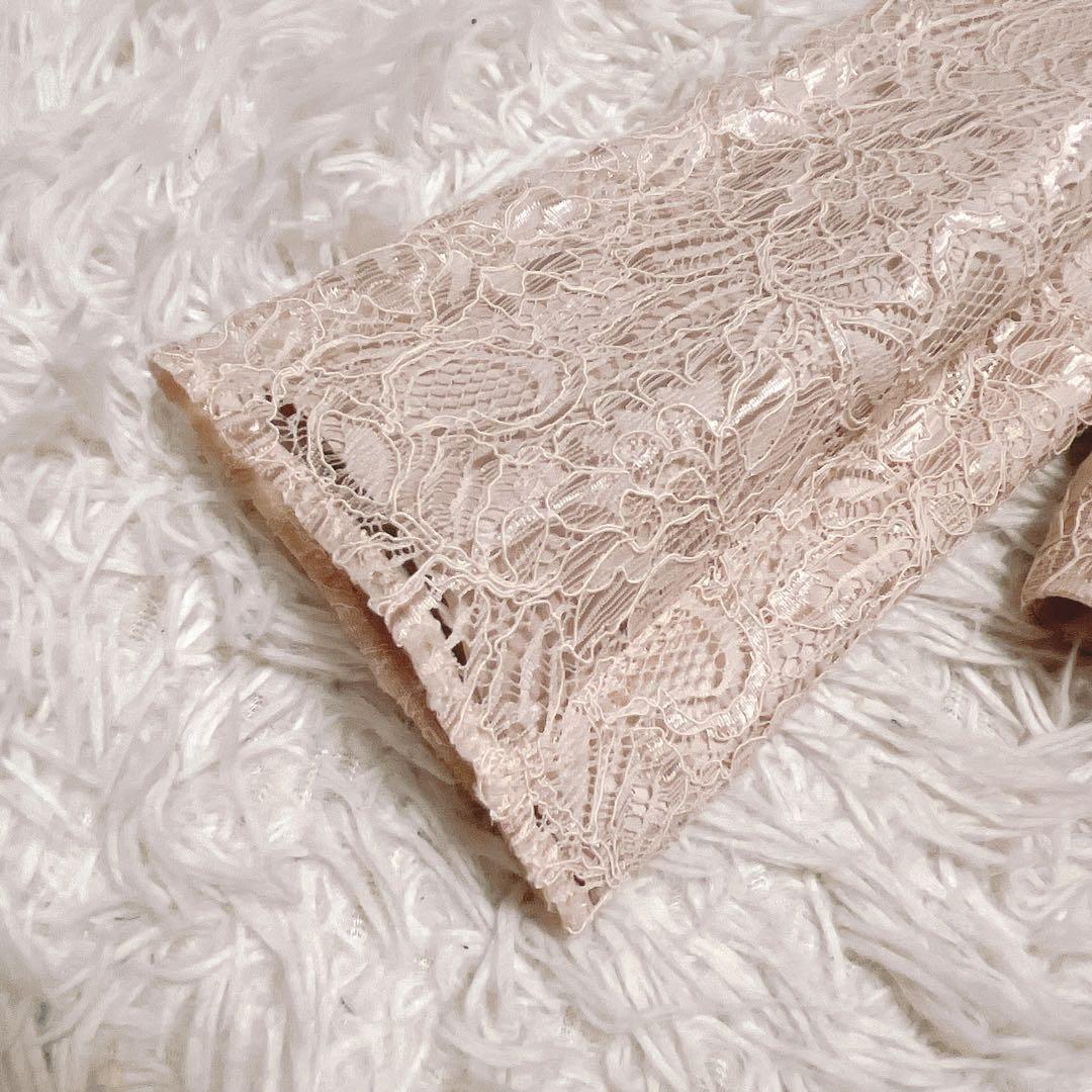 高級 東京ソワール マザーズ ドレス ロング ドレス レース ボレロ ベージュ